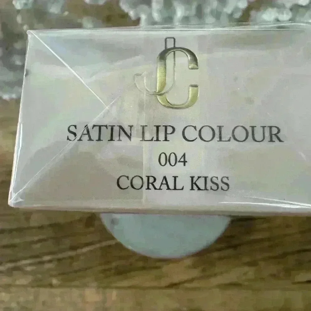 Jimmy Choo Seduction Collection Satin Lip Color~Coral Sunset (004)~NEW IN BOX!